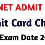 UGC NET ADMIT CARD: UGC NET EXAM DATE