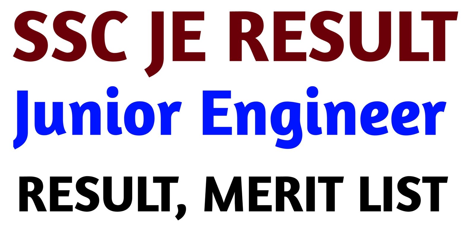 SSC JE MERIT LIST: SSC JE Marks Result 2024